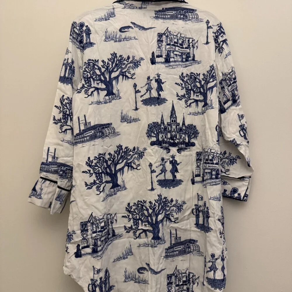 New Orleans Toile Sleep Shirt - Picture 8 of 11
